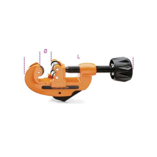 Pipe cutter for copper and light alloy pipes