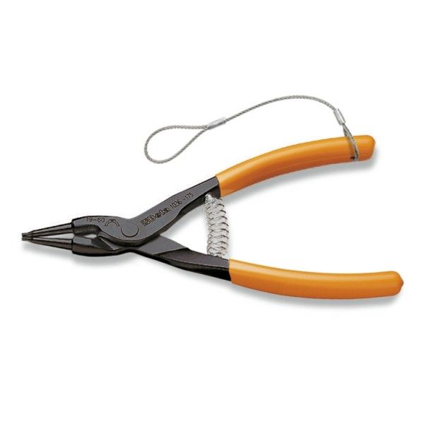 External circlip pliers, straight pattern PVC 