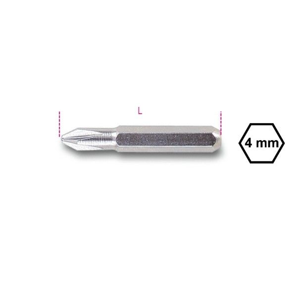 4-mm bits for cross head Phillips screws
