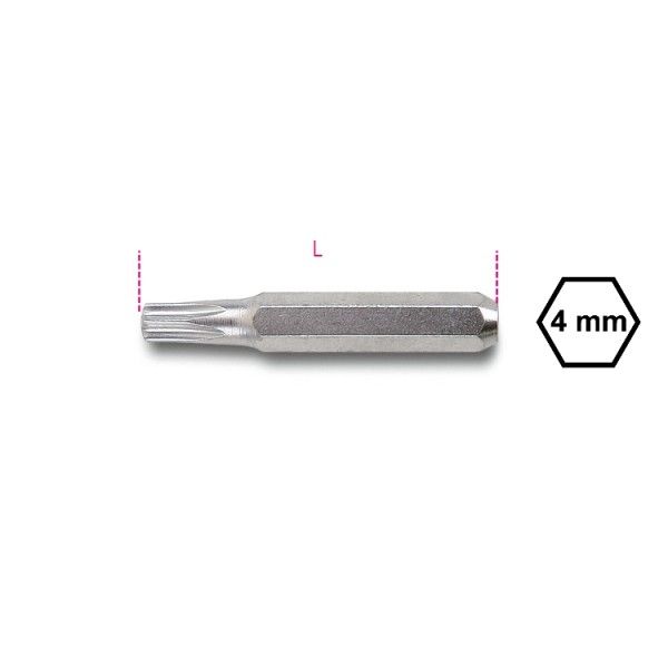 4-mm bits for Torx head screws