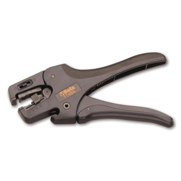 Wire stripping pliers, self-adjusting