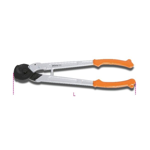 Cable cutter for copper cables, flexible