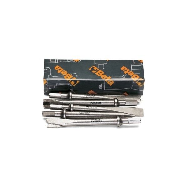 Set of 5 chisels for air hammers 