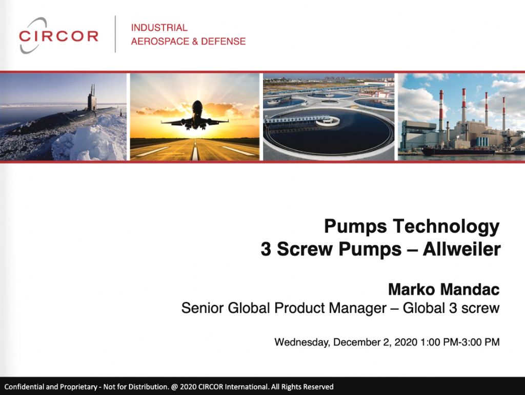 Pumps Technology - 3 Screw Allweiler