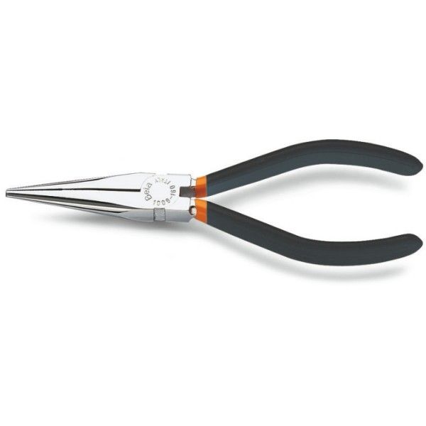 Extra-long knurled nose pliers, slip-proof 