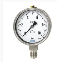 Bourdon tube pressure gauge, stainless steel 