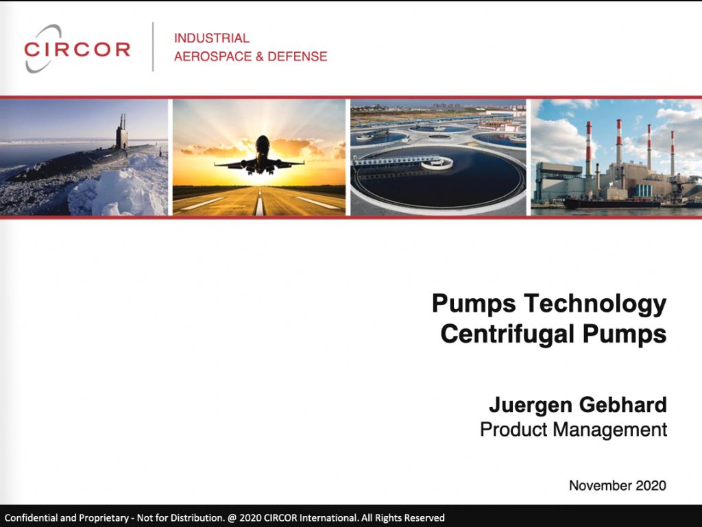 Pumps Technology - Centrifugal Pumps