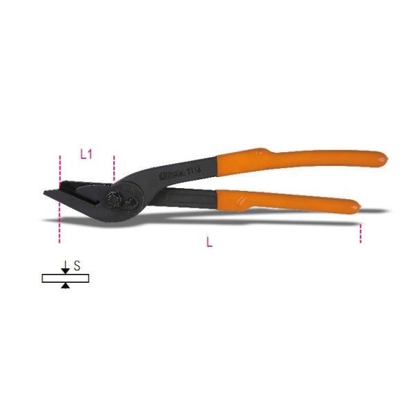 Safety strap cutting shears