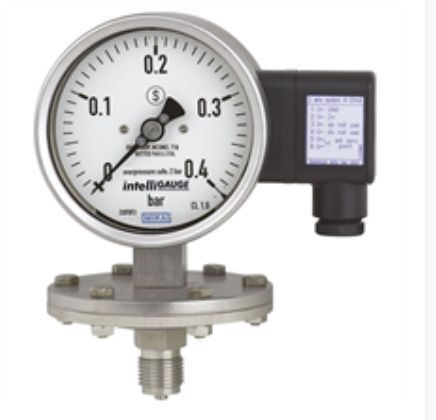 Diaphragm pressure gauge with output signal