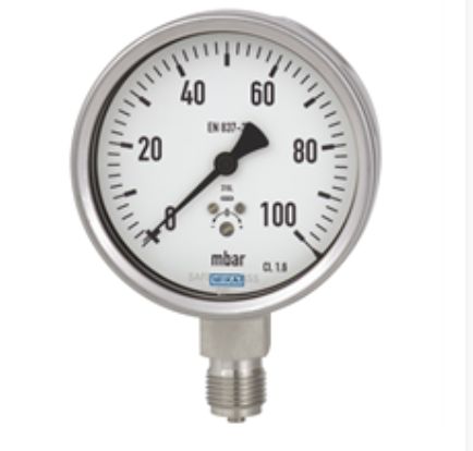 Capsule pressure gauge, stainless steel