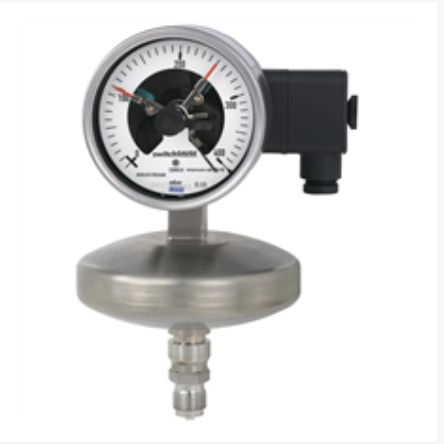 Absolute pressure gauge with switch contacts