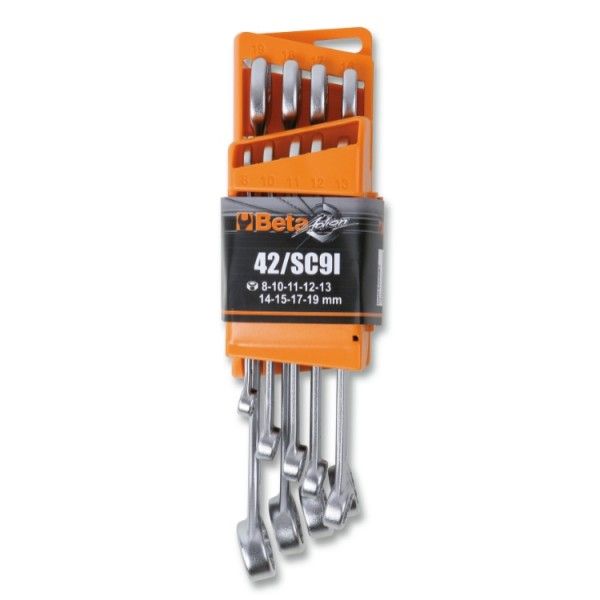 Set of 9 combination wrenches