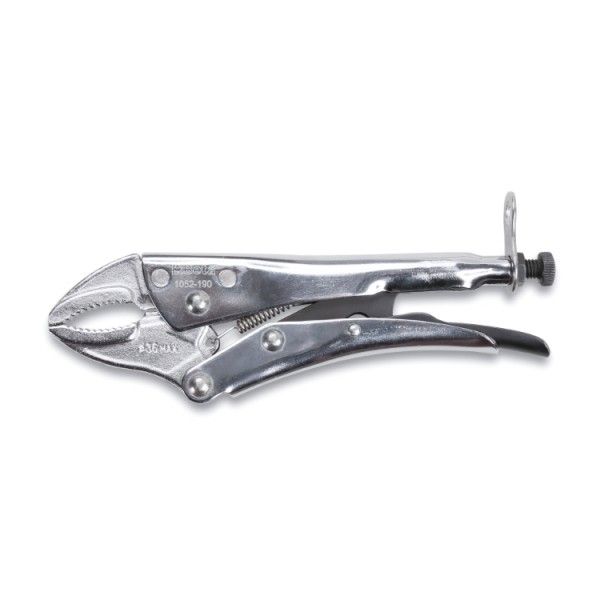 Adjustable self-locking pliers, concave jaws